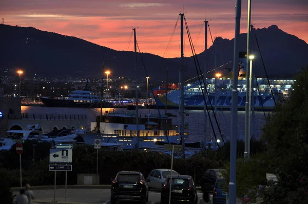 Sardinia Olbia Sunset Summer 2020 — Fotografia de Stock