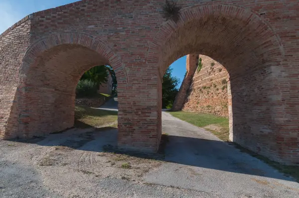 Středověká Obec Loretello Součástí Obce Arcevia Provincii Ancona Regionu Marche — Stock fotografie