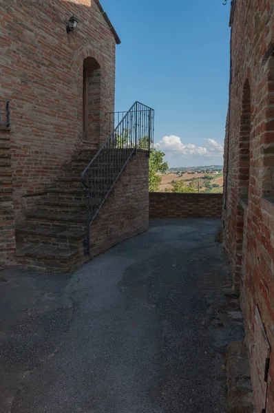 Středověká Obec Loretello Součástí Obce Arcevia Provincii Ancona Regionu Marche — Stock fotografie