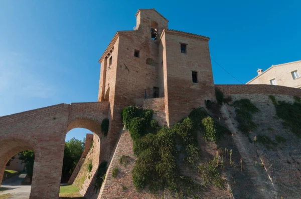 Středověká Obec Loretello Součástí Obce Arcevia Provincii Ancona Regionu Marche — Stock fotografie