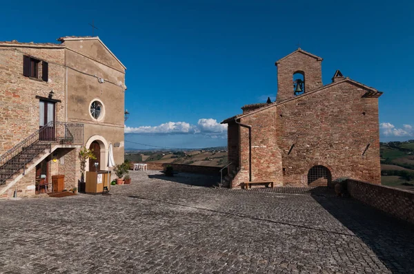 Pueblo Medieval Loretello Parte Del Municipio Arcevia Provincia Ancona Región —  Fotos de Stock