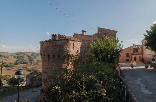 Medeltida Byn Loretello Del Kommunen Arcevia Provinsen Ancona Marche Regionen — Stockfoto