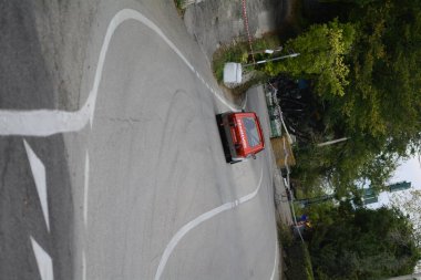 Pezo, İtalya - 11 Ocak 2020: SAN BARTOLO PARK VINTAGE CAR FIAT 127