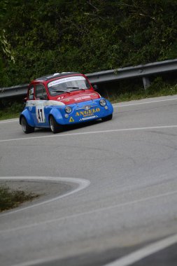 PESARO, İTALYA - 11 OTT 2020 SAN BARTOLO PARK VINTAGE CAR FIAT GiANNINI 650 NP