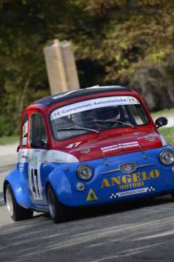 PESARO, İTALYA - 11 OTT 2020 SAN BARTOLO PARK VINTAGE CAR FIAT GiANNINI 650 NP