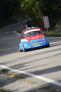 PESARO, İTALYA - 11 OTT 2020 SAN BARTOLO PARK VINTAGE CAR FIAT GiANNINI 650 NP