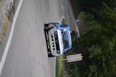 Pezo, İtalya - 11 Ocak 2020: SAN BARTOLO PARK VINTAGE CAR FIAT 127 