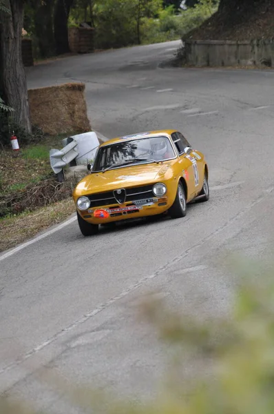 Pesaro Itália Ott 2020 San Bartolo Park Vintage Car Alfa — Fotografia de Stock