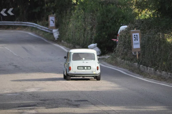 Pesaro Italia Ott 2020 San Bartolo Park Vintage Mini Cooper — Foto de Stock