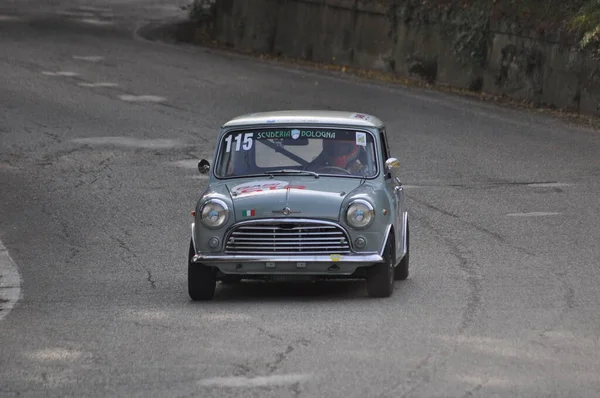 Pesaro Itália Ott 2020 San Bartolo Park Vintage Car Mini — Fotografia de Stock