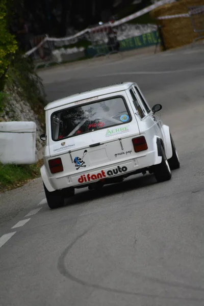 Песаро Италия 2020 Сан Бартоло Парк Винтаж Автомобиль Autobianchi A112 — стоковое фото