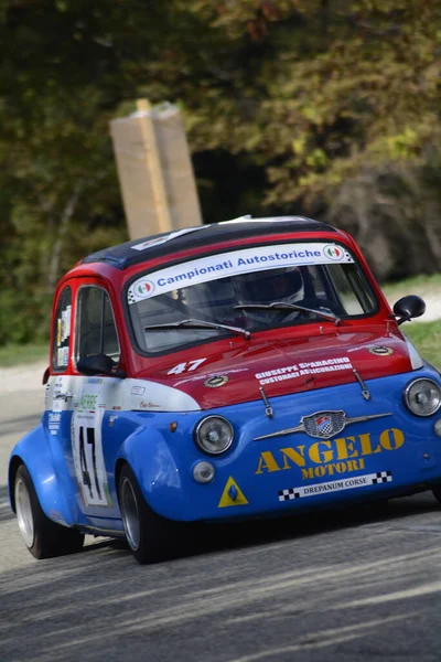 Pesaro Itália Ott 2020 San Bartolo Park Vintage Car Fiat — Fotografia de Stock
