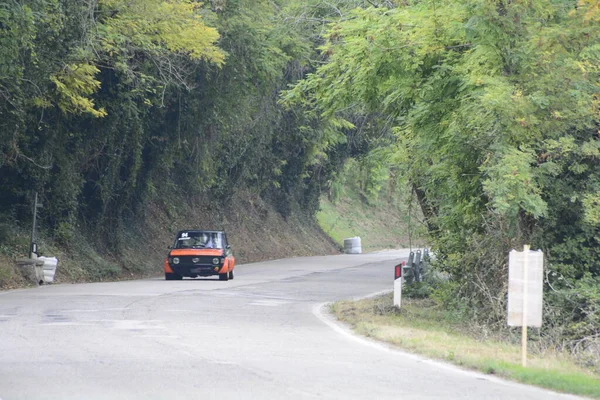 Pesaro Italia Ott 2020 San Bartolo Park Vintage Fiat 128 — Foto de Stock