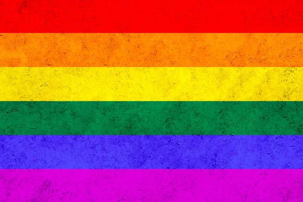 Флаг Гордости Лесбиянки Геи Бисексуалы Трансгендеры — стоковое фото
