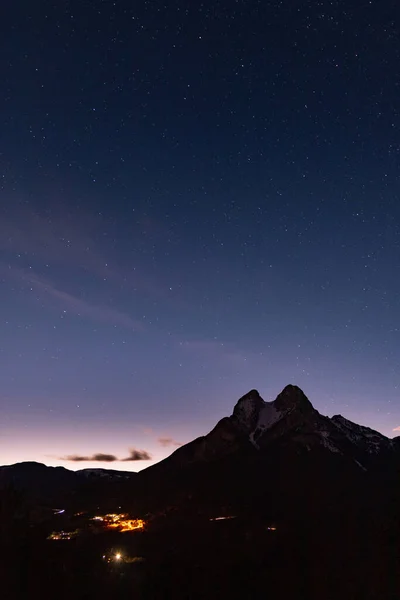 Pôr Sol Nascer Pico Uma Montanha Mágica Pedraforca Mountain Bergueda — Fotografia de Stock