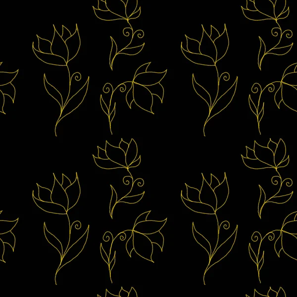 Wzór kwiatów. Projektowanie dla tapet, kart, odzieży, tkanin, — Zdjęcie stockowe