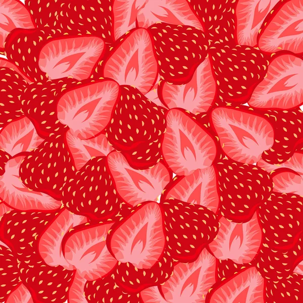 Μοτίβο φράουλας. Καλοκαιρινό σχέδιο για Φέιγ βολάν, καφέ. — Φωτογραφία Αρχείου