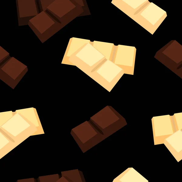Pattern chocolate bars. White and dark chocolate.