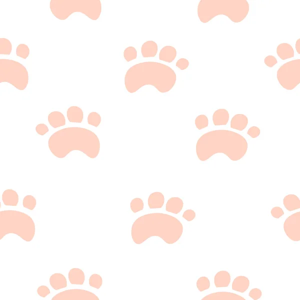 白い背景にピンクの足。壁紙、テキスタイルのためのデザイン. — ストックベクタ