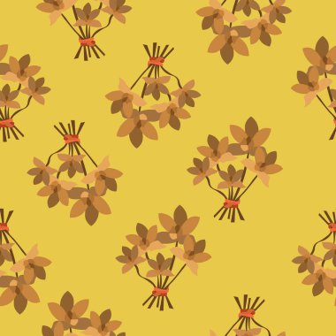 Kasımpatı buketinden bir desen. Bir ruh için çizim