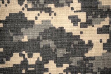 Kamuflaj için kumaş, ordu. Koruyucu renk. Sığınak için. Fotoğraf.