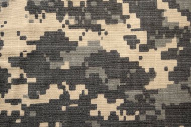 Kamuflaj için kumaş, ordu. Koruyucu renk. Sığınak için. Fotoğraf.