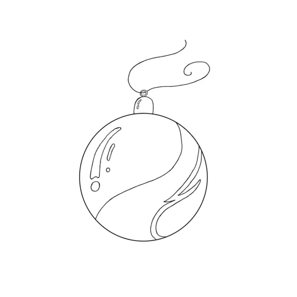 Мяч с волной, рождественский вечер игрушек с пузырьками — стоковое фото