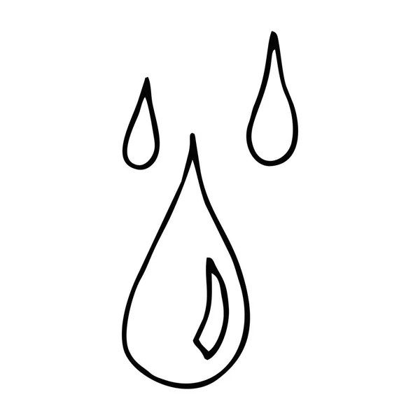 Gotas vector iconos agua, aceite aislado ilustración. — Vector de stock