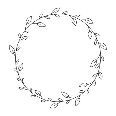 El ile çizilen Doodle çerçeveleri ve sınırları vektör kümesi. Handdrawn elemanları, çiçekler, dalları, süsler ve flourishes