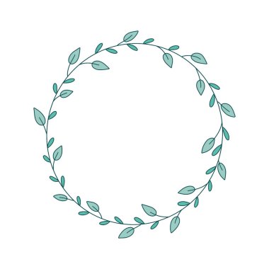 El ile çizilen Doodle çerçeveleri ve sınırları vektör kümesi. Handdrawn elemanları, çiçekler, dalları, süsler ve flourishes