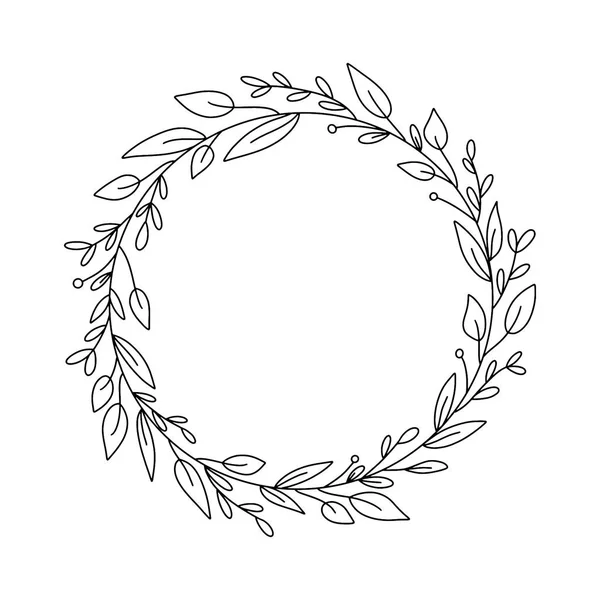 El ile çizilen Doodle çerçeveleri ve sınırları vektör kümesi. Handdrawn elemanları, çiçekler, dalları, süsler ve flourishes