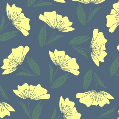 Vintage Zarif Çiçek Desen. Çiçek tasarımları ile zarif arka plan. Dijital Baskı ve Süblimasyon Tekniklerine İyi Geliyor. 