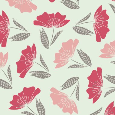 Vintage Zarif Çiçek Desen. Çiçek tasarımları ile zarif arka plan. Dijital Baskı ve Süblimasyon Tekniklerine İyi Geliyor. 