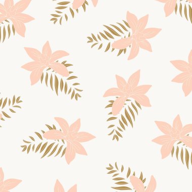 Vintage Zarif Çiçek Desen. Çiçek tasarımları ile zarif arka plan. Dijital Baskı ve Süblimasyon Tekniklerine İyi Geliyor. 