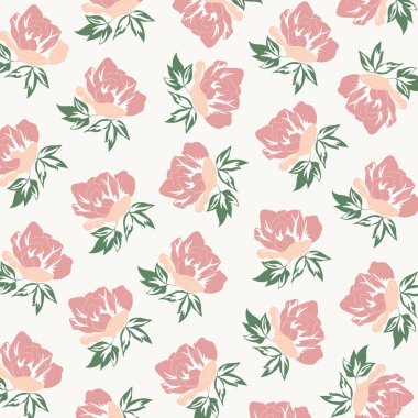 Vintage Zarif Çiçek Desen. Çiçek tasarımları ile zarif arka plan. Dijital Baskı ve Süblimasyon Tekniklerine İyi Geliyor. 