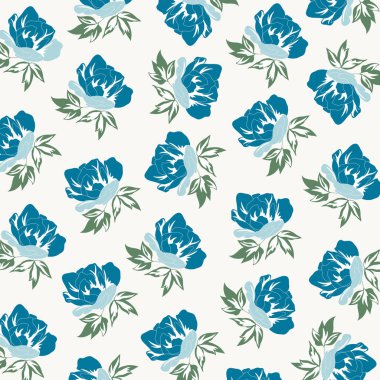 Vintage Zarif Çiçek Desen. Çiçek tasarımları ile zarif arka plan. Dijital Baskı ve Süblimasyon Tekniklerine İyi Geliyor. 