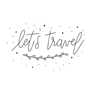 El çizilmiş Seyahat, Kamp ve Macera ifade. Seyahat, Kamp ve macera el tipografi tasarım çizilmiş. El yazısı harfler.