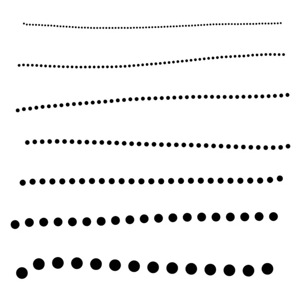 手工下划线一组 粗体标记样式中的矢量描边 — 图库矢量图片
