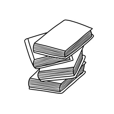 Elle çizilmiş Kitap doodle'ları.