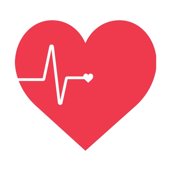 Лінія Серцебиття Серцебиття Векторні Ілюстрації — стоковий вектор