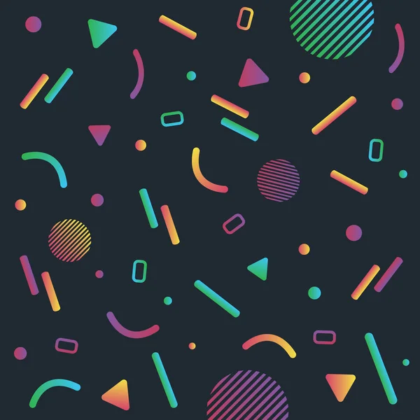 Geometrik soyut Pop Memphis Background.Applicable broşürler, posterler, afiş ve kapakları için. 