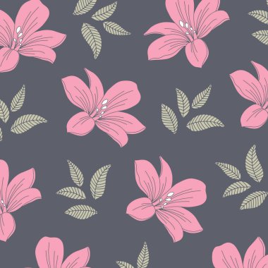 Vintage Zarif Çiçek Desen Seti. Çiçek tasarımları ile zarif arka plan. Dijital Baskı ve Süblimasyon Tekniklerine İyi Geliyor.