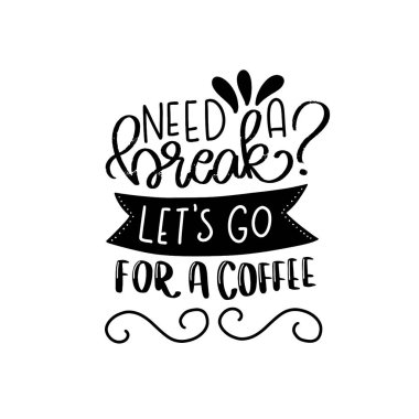 Modern kahve yazı tipografisi. Hayat kahveden sonra başlar. Elle çizilmiş harf cümlesi. Modern motive edici hat dekoru. Teklif içeren scrapbooking veya günlük kartı. 