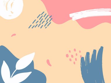 El çizilmiş Soyut Memphis Desen. Doku duvar kağıdı için kullanılabilir, desen dolgular, web sayfası arka plan, yüzey dokular, kumaş baskı. 