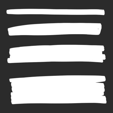 Elle çizilmiş karalama kalem fırçaları. Elle çizilmiş grunge konturları ve grafik öğeleri kümesi. 