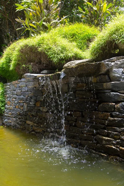 small waterfall in zen natural park