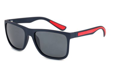 beyaz arka plan üzerinde izole adam için modern güneş gözlüğü yan görünümü