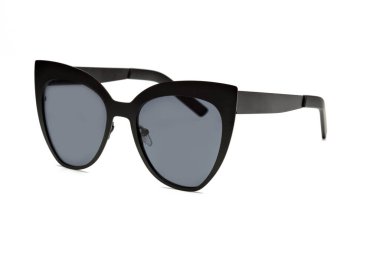 Beyaz arka planda izole edilmiş göz kamaştırıcı kadın gözlükleri.