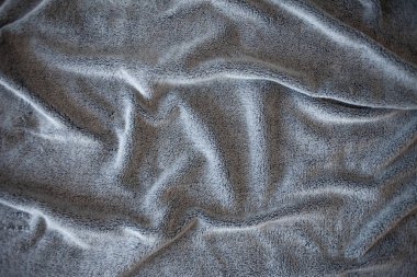 Sıcak kabarık gri ekose, malzemenin dokusu