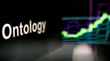 Ontoloji Cryptocurrency belirteci. Kripto para değişimlerinin davranışı, kavram. Modern finansal teknolojiler.